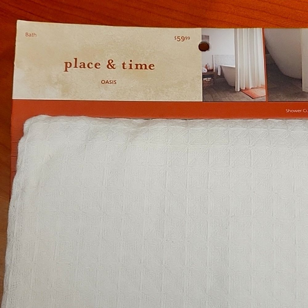 Place & time Shower Curtain